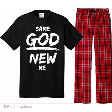 Same God New Me For Funny Jesus Pajama Set
