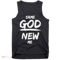 Same God New Me For Funny Jesus Tank Top thumb 0
