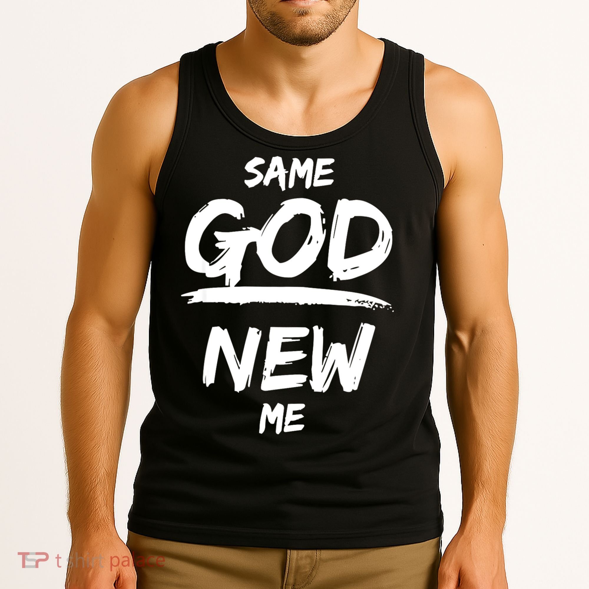 Same God New Me For Funny Jesus Tank Top
