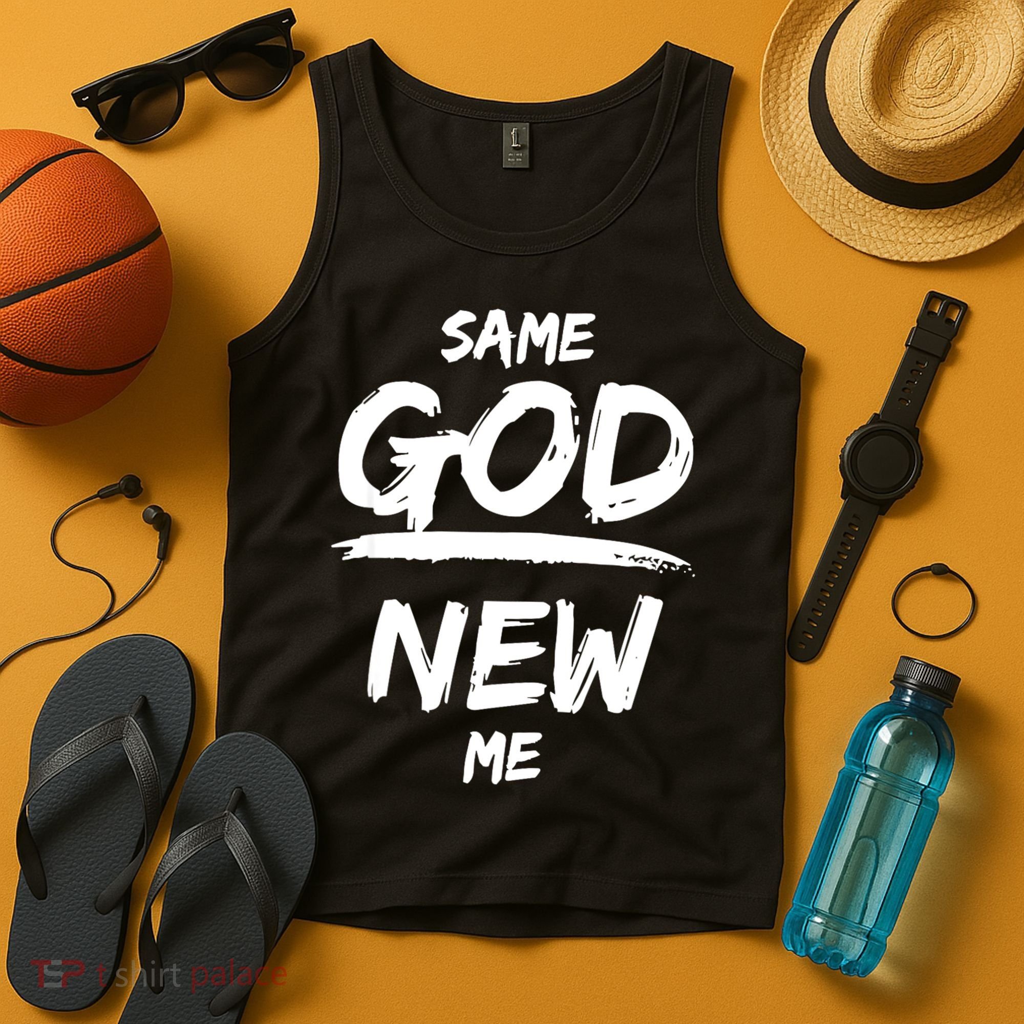 Same God New Me For Funny Jesus Tank Top
