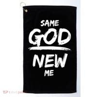 Same God New Me For Funny Jesus Golf Towel thumb 0