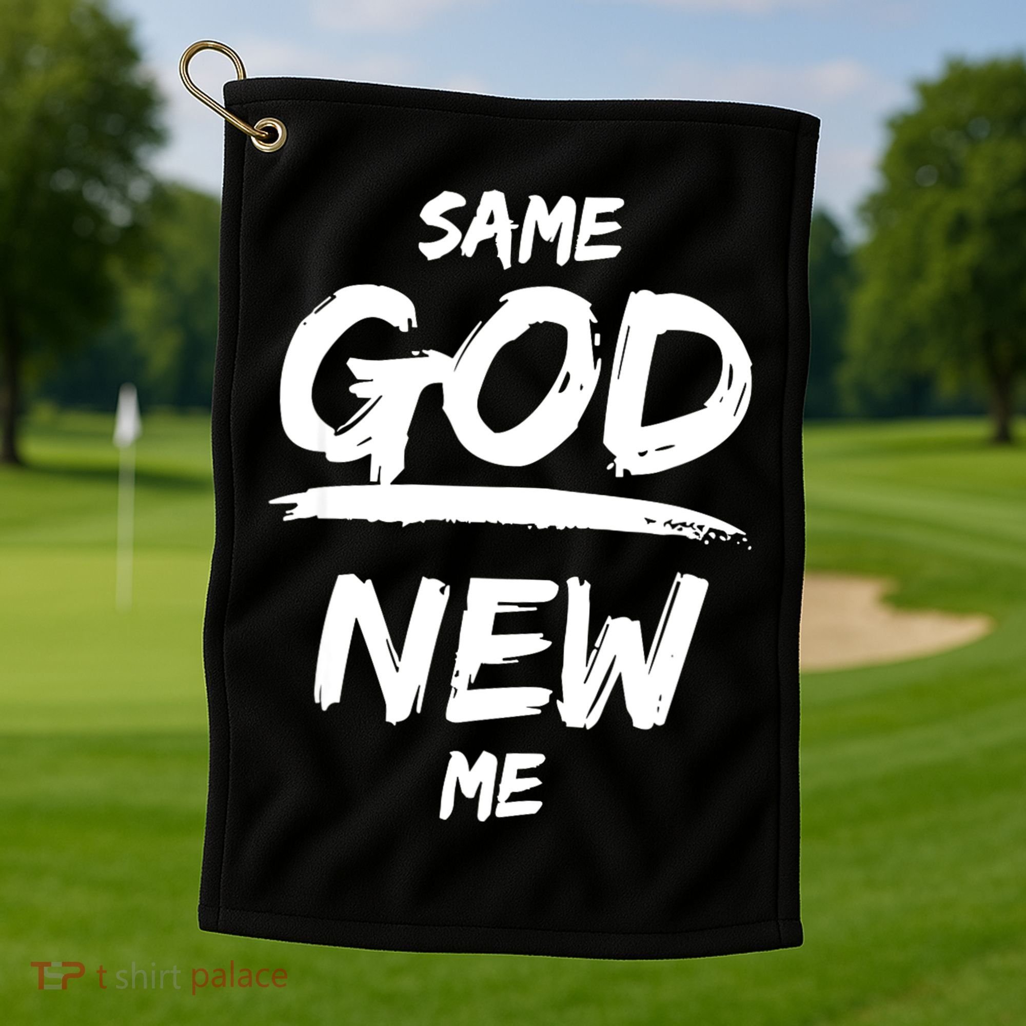 Same God New Me For Funny Jesus Golf Towel