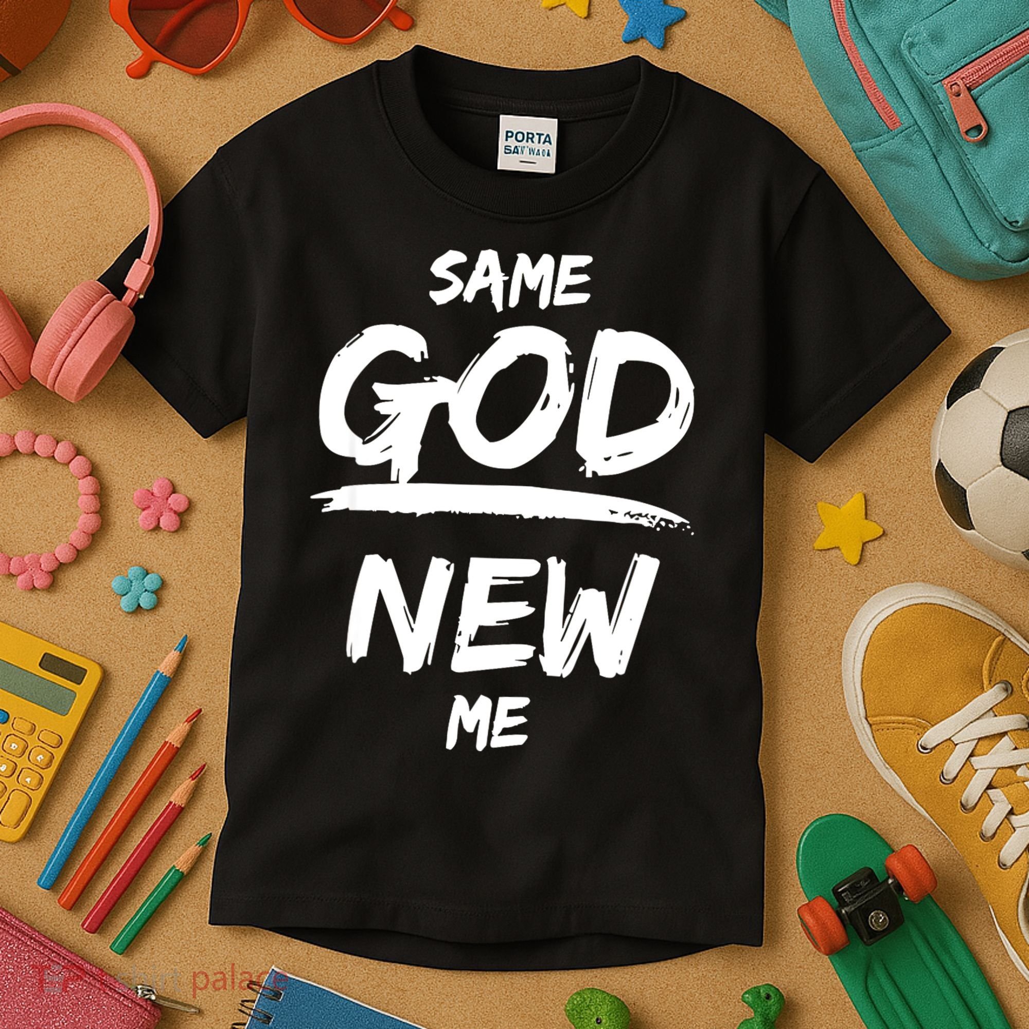 Same God New Me For Funny Jesus Kids T-Shirt