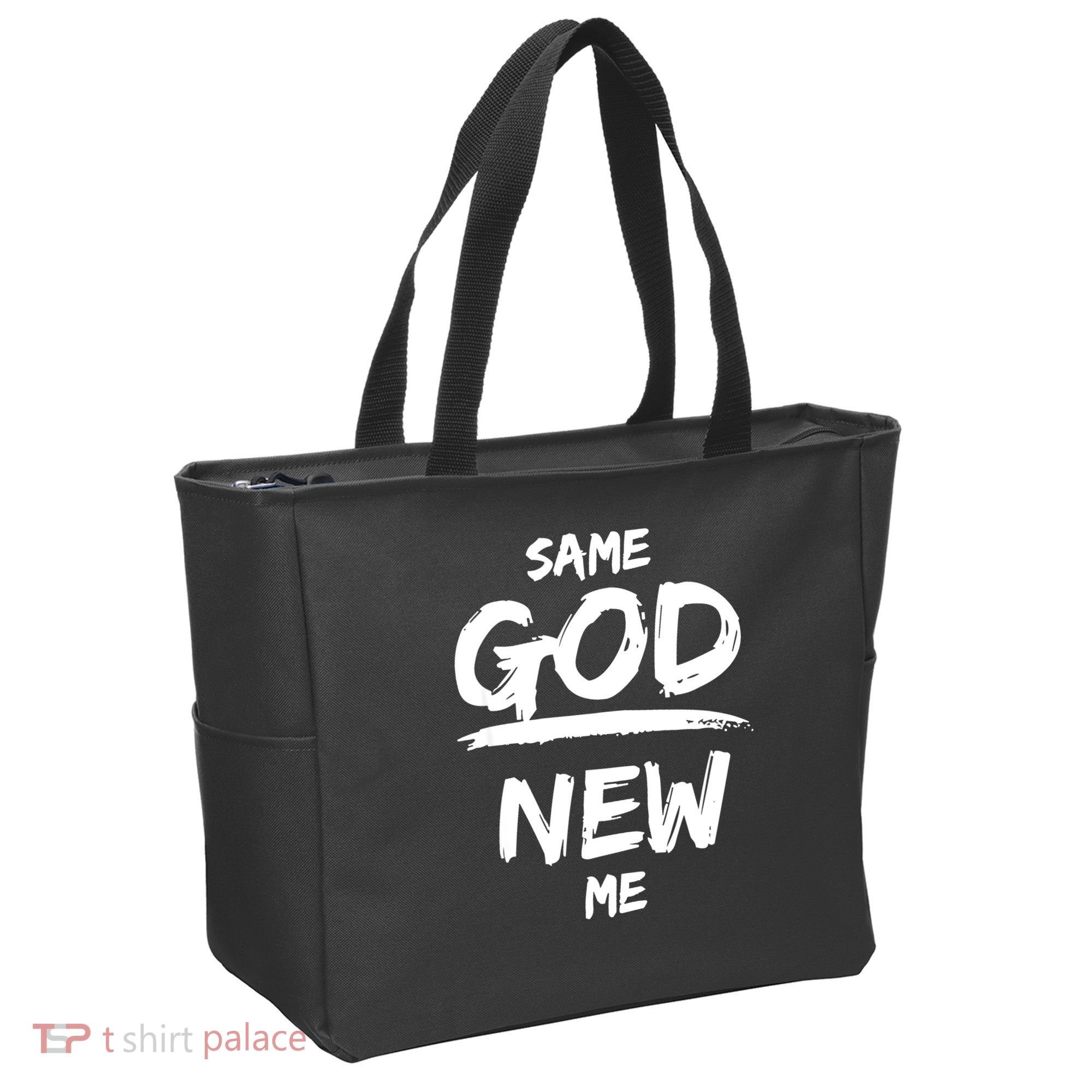 Same God New Me For Funny Jesus Tote Bag