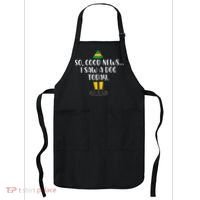 So Good News I Saw A Dog Today Christmas Elf  Apron thumb 0