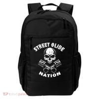 Street Glide Nation Skull And Pistons Biker  Backpack thumb 0
