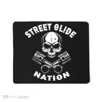 Street Glide Nation Skull And Pistons Biker  Mousepad thumb 0