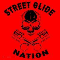 Street Glide Nation Skull And Pistons Biker  Santa Hat thumb 1