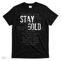 Stay Gold Nothing Gold Can Stay Poem T-Shirt thumb 0