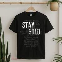 Stay Gold Nothing Gold Can Stay Poem T-Shirt thumb 2