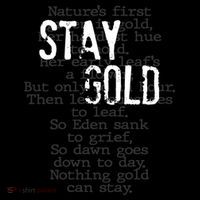 Stay Gold Nothing Gold Can Stay Poem Mousepad thumb 1