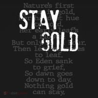 Stay Gold Nothing Gold Can Stay Poem Women's Tank Top thumb 5