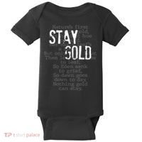 Stay Gold Nothing Gold Can Stay Poem Baby Bodysuit thumb 0