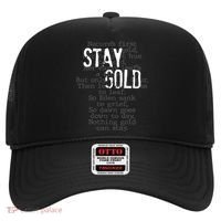 Stay Gold Nothing Gold Can Stay Poem Hat thumb 0