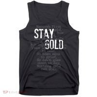 Stay Gold Nothing Gold Can Stay Poem Tank Top thumb 0
