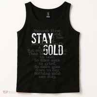 Stay Gold Nothing Gold Can Stay Poem Tank Top thumb 2