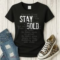 Stay Gold Nothing Gold Can Stay Poem Women's T-Shirt thumb 3