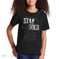 Stay Gold Nothing Gold Can Stay Poem Kids T-Shirt thumb 2