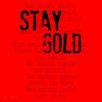 Stay Gold Nothing Gold Can Stay Poem Santa Hat thumb 1
