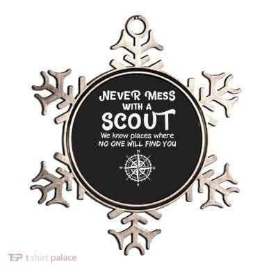 Scout Gift Never Mess With A Scout Ornament