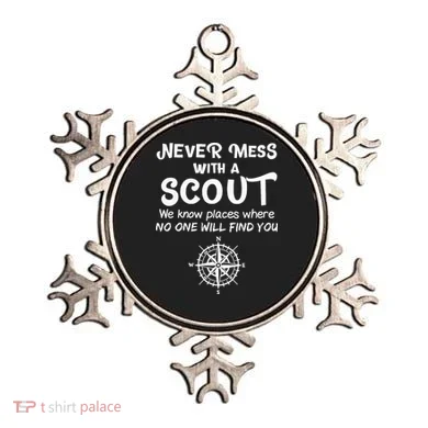 Scout Gift Never Mess With A Scout Ornament
