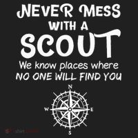 Scout Gift Never Mess With A Scout Golf Towel thumb 3