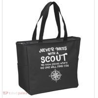 Scout Gift Never Mess With A Scout Tote Bag thumb 2