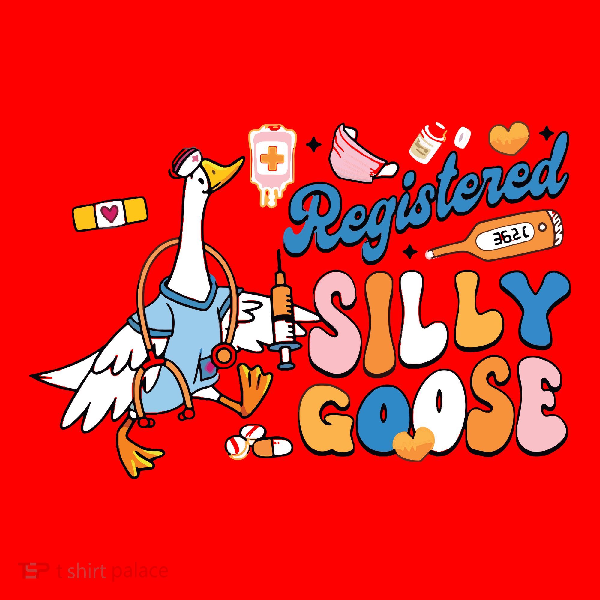 Silly Goose Nurse Santa Hat