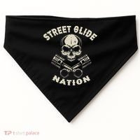 Street Glide Nation Cool Biker Motorcycle Motocycles USA-Made Doggie Bandana thumb 0