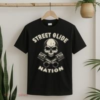 Street Glide Nation Cool Biker Motorcycle Motocycles T-Shirt thumb 2