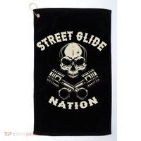 Street Glide Nation Cool Biker Motorcycle Motocycles Golf Towel thumb 0