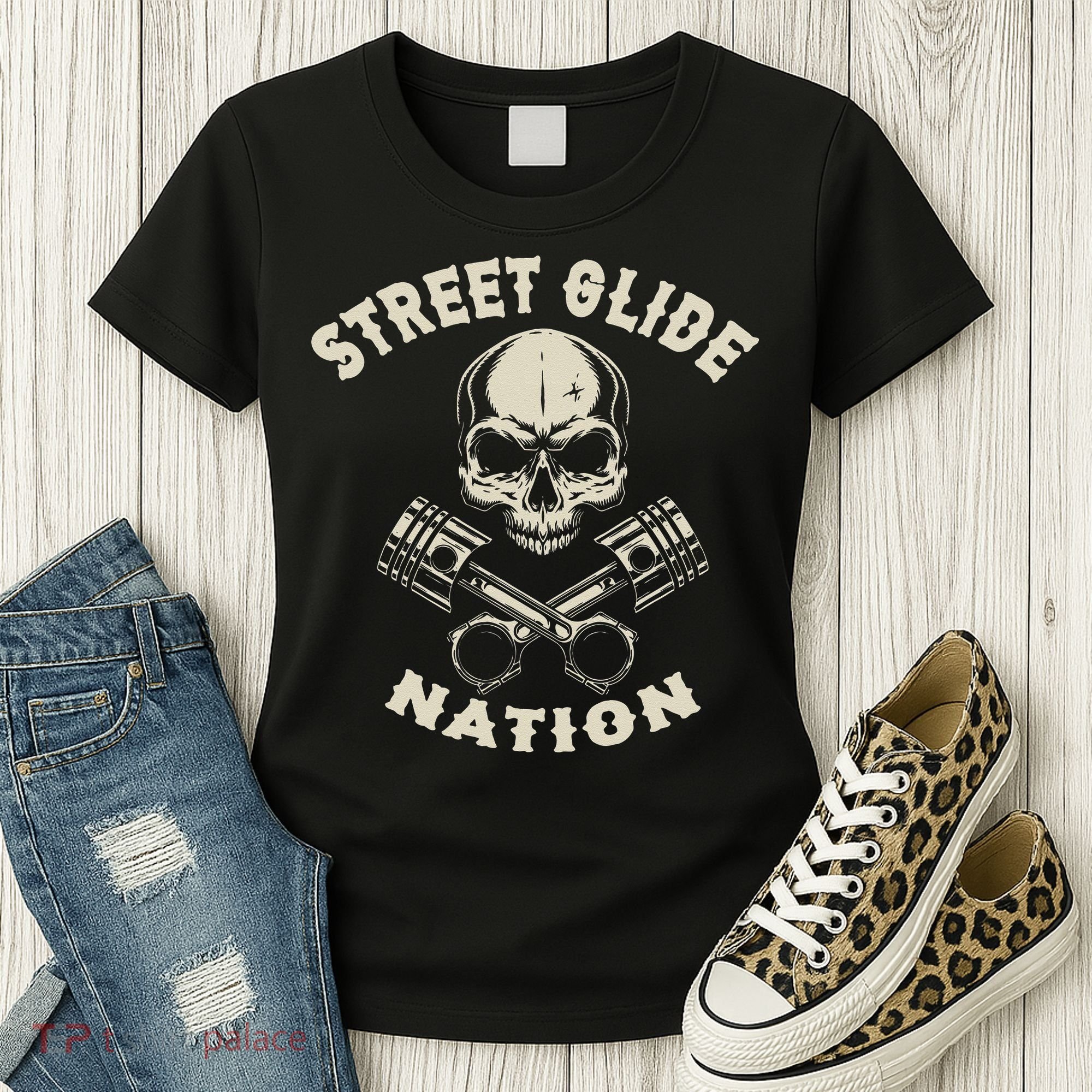 Street Glide Nation Cool Biker Motorcycle Motocycles Women's T-Shirt