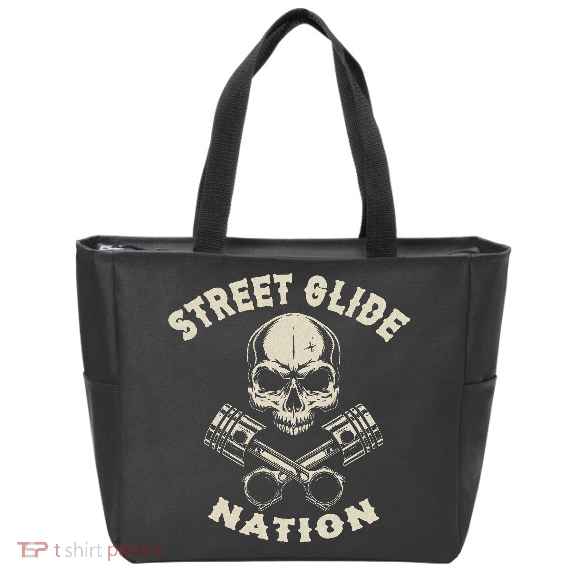 Street Glide Nation Cool Biker Motorcycle Motocycles Tote Bag