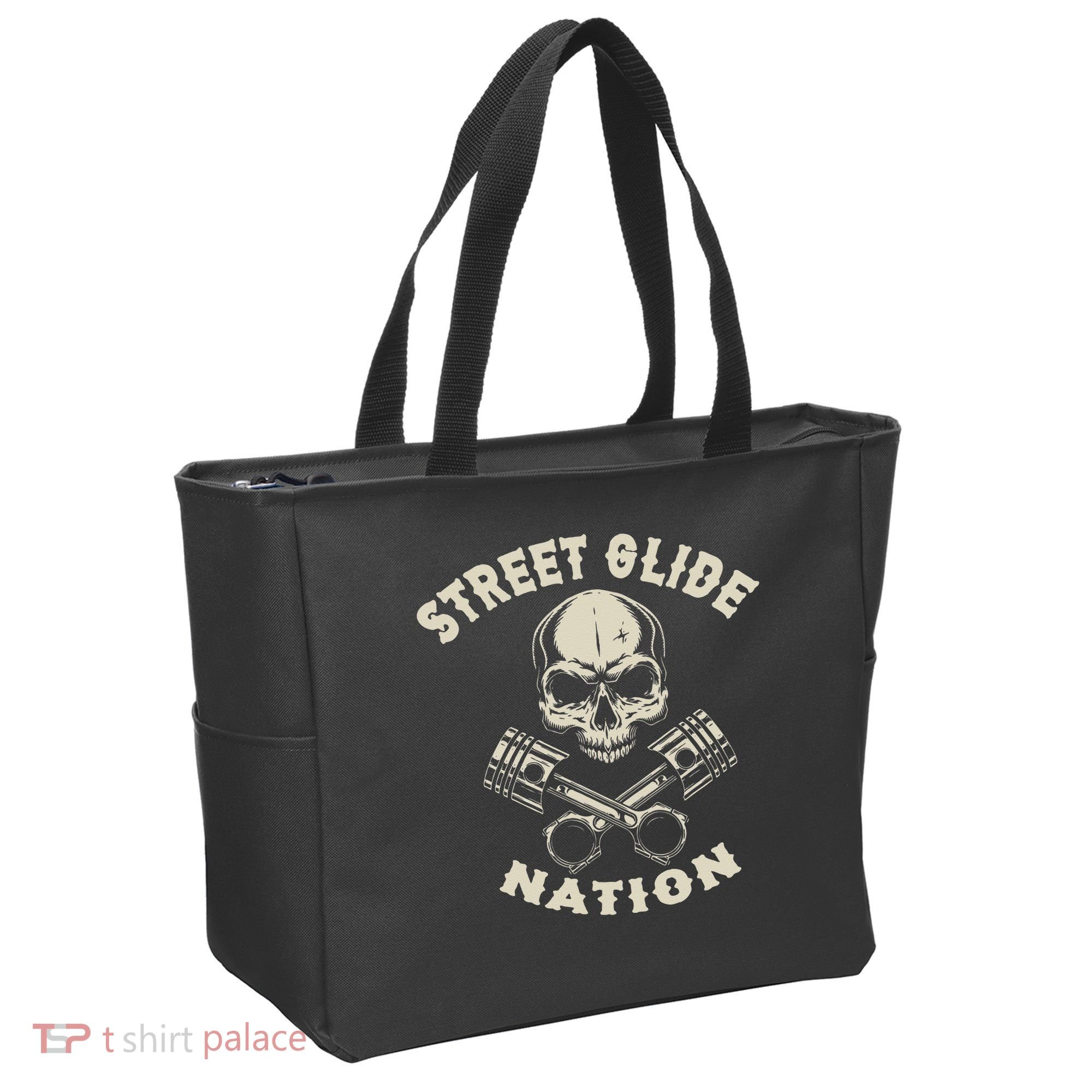 Street Glide Nation Cool Biker Motorcycle Motocycles Tote Bag