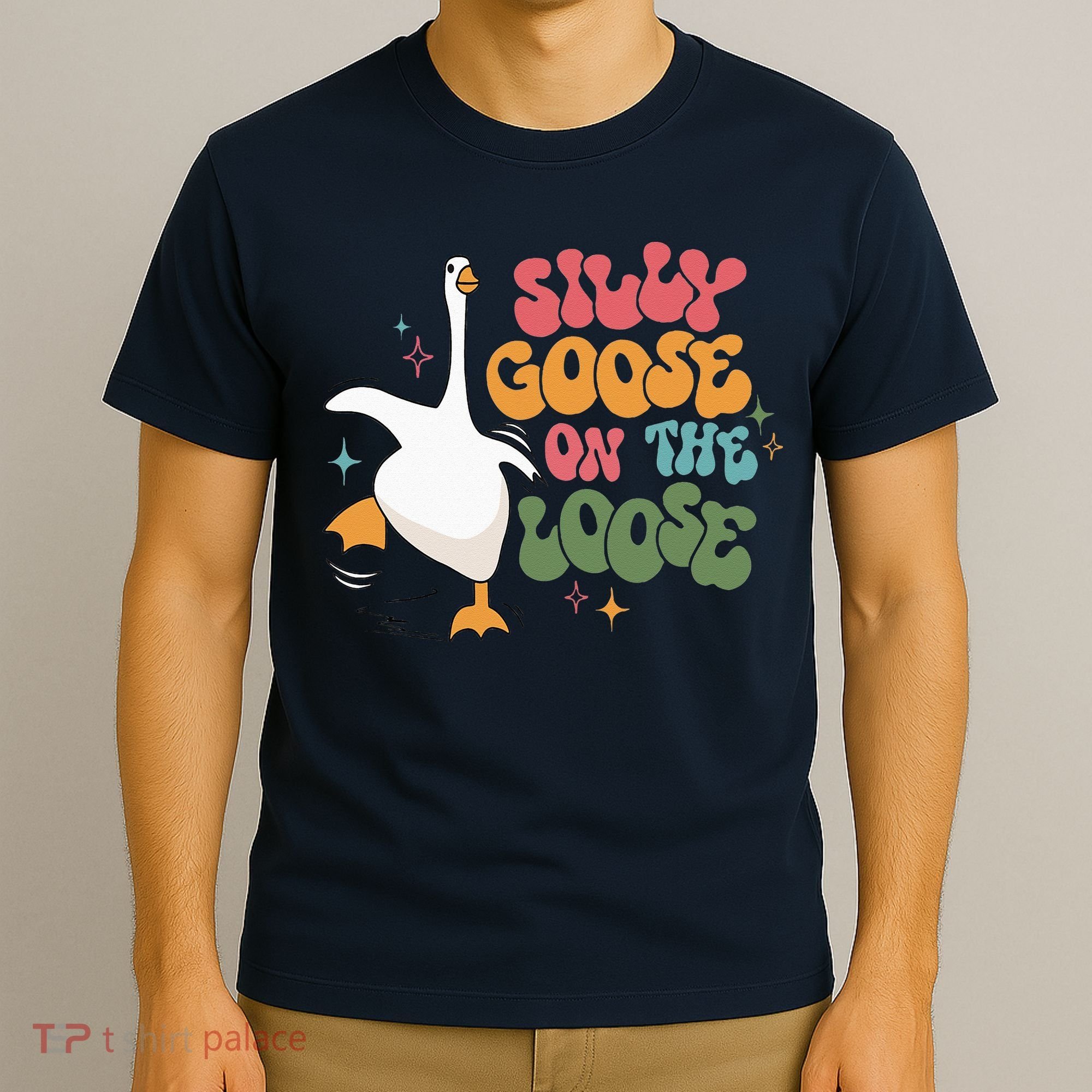 Silly Goose On The Loose retro groovy silly goose club T-Shirt