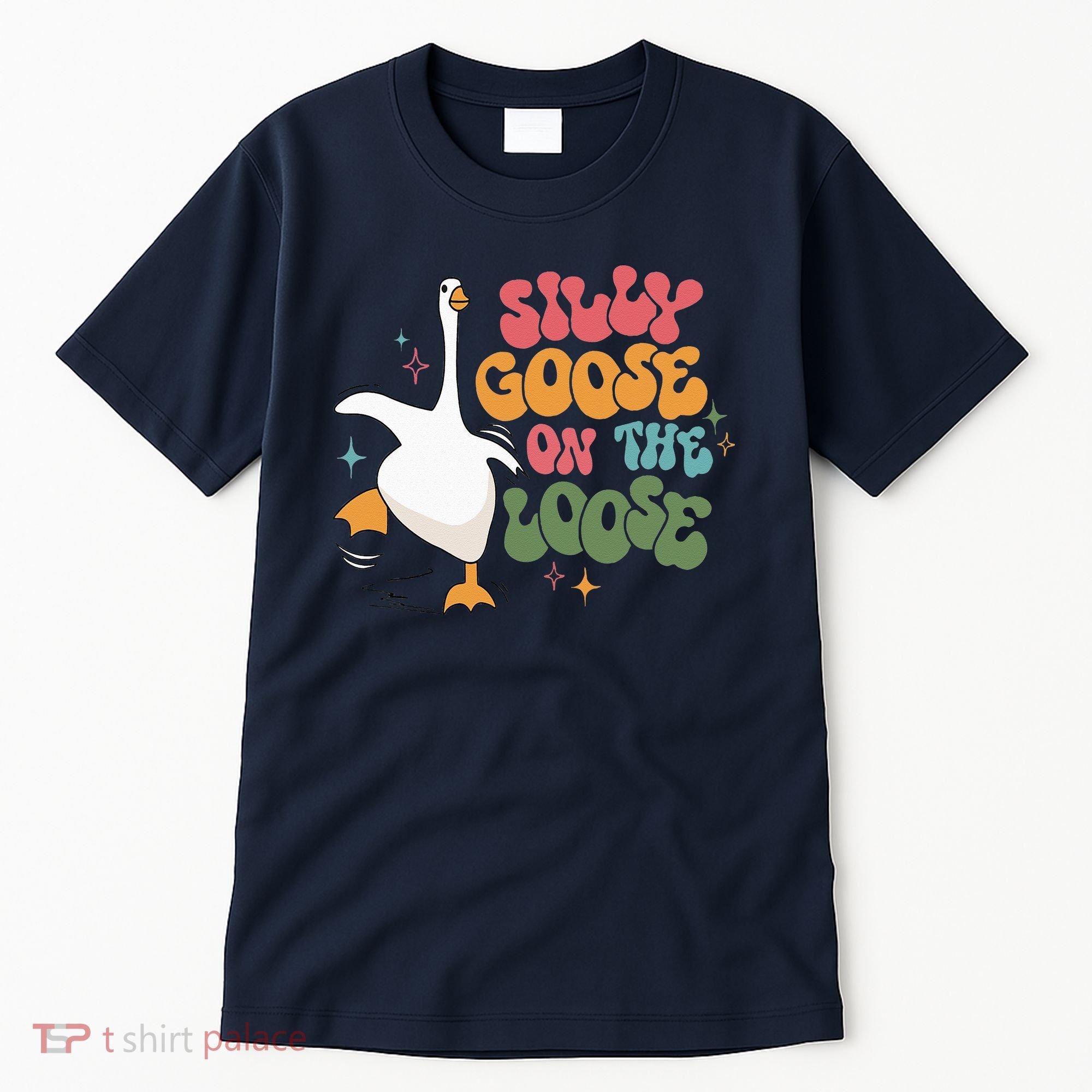 Silly Goose On The Loose retro groovy silly goose club Tall T-Shirt