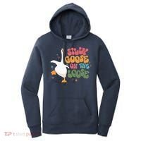 Silly Goose On The Loose retro groovy silly goose club Women's Hoodie thumb 0