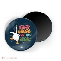 Silly Goose On The Loose retro groovy silly goose club Magnet thumb 0