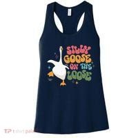 Silly Goose On The Loose retro groovy silly goose club Women's Tank Top thumb 0