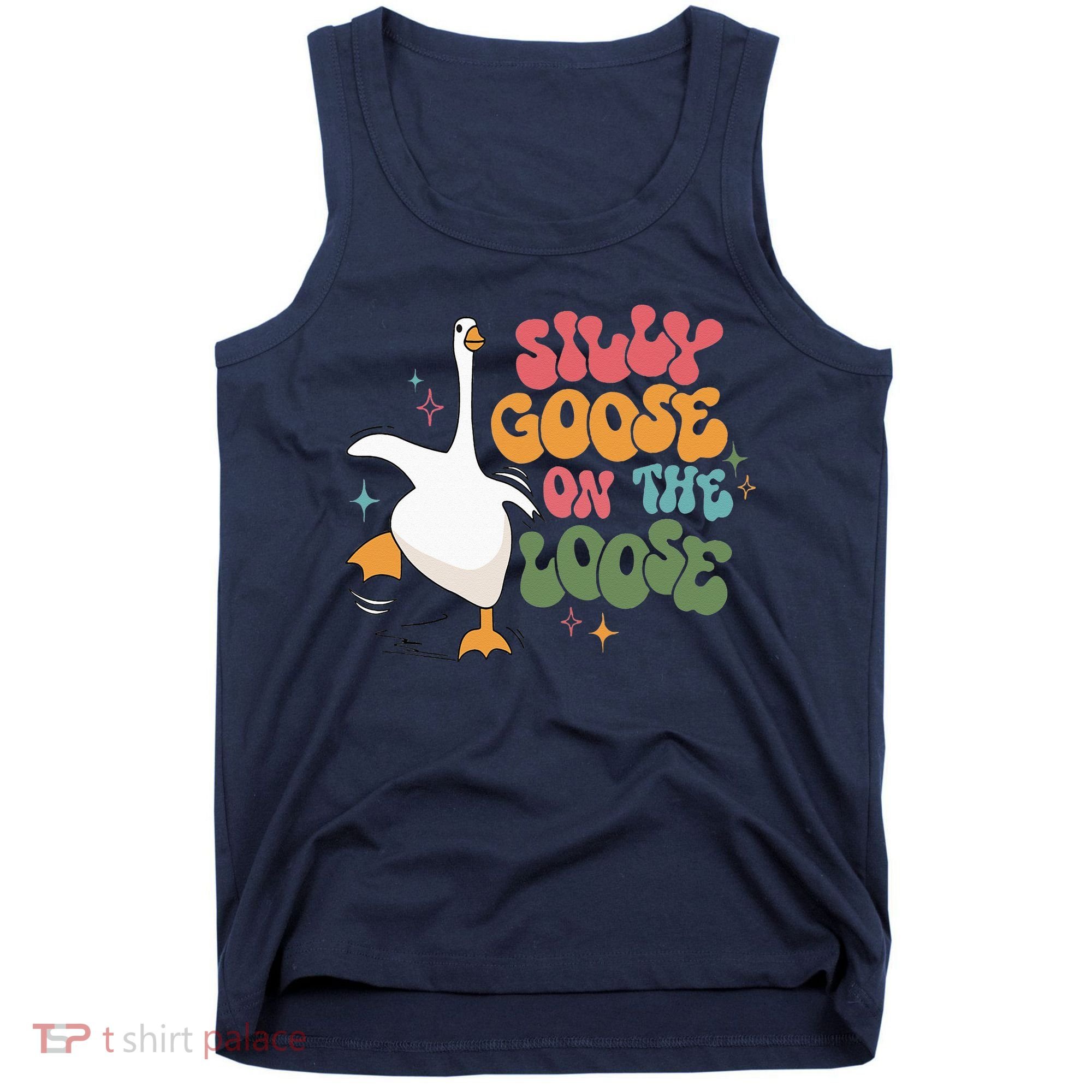 Silly Goose On The Loose retro groovy silly goose club Tank Top