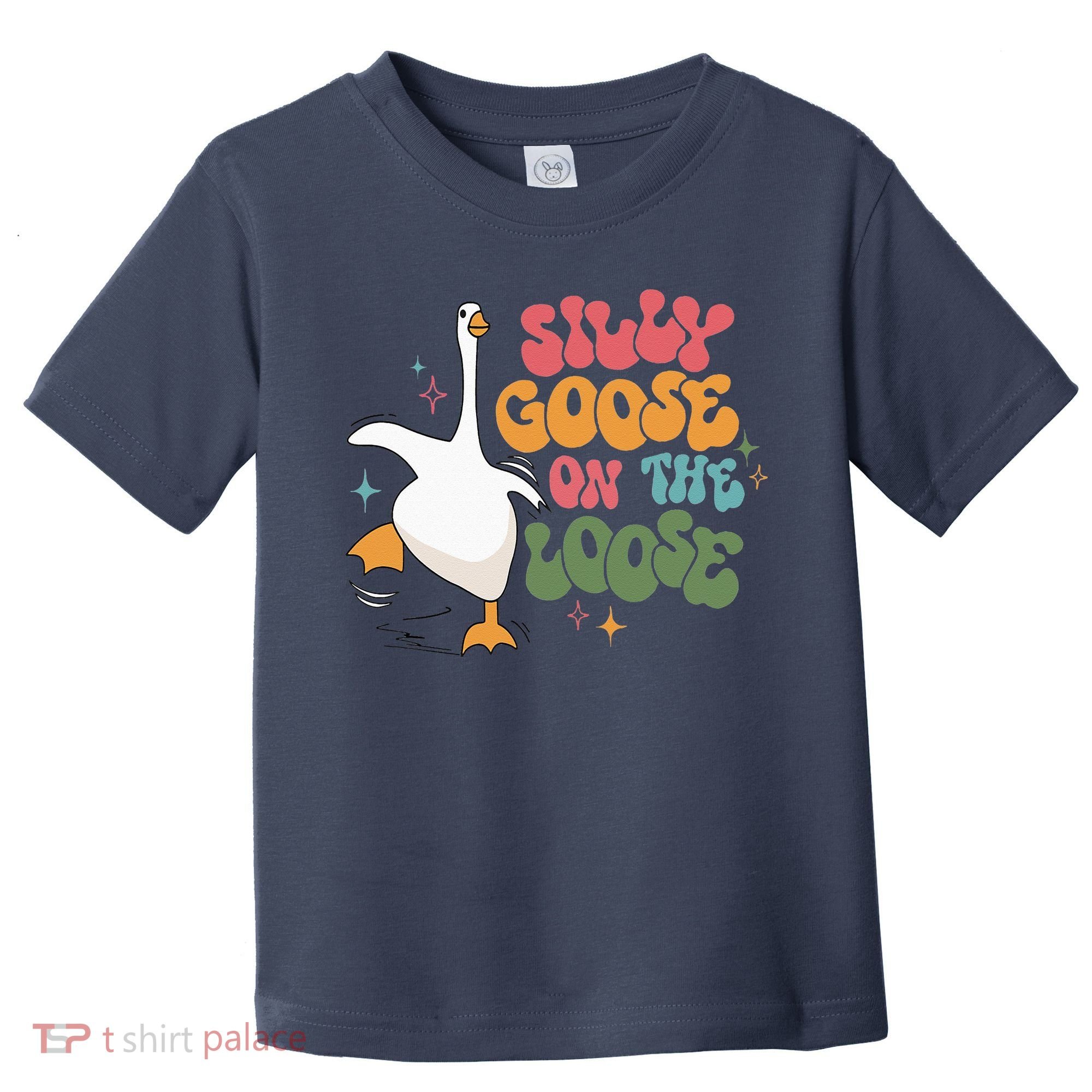 Silly Goose On The Loose retro groovy silly goose club Toddler T-Shirt