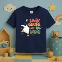 Silly Goose On The Loose retro groovy silly goose club Toddler T-Shirt thumb 3