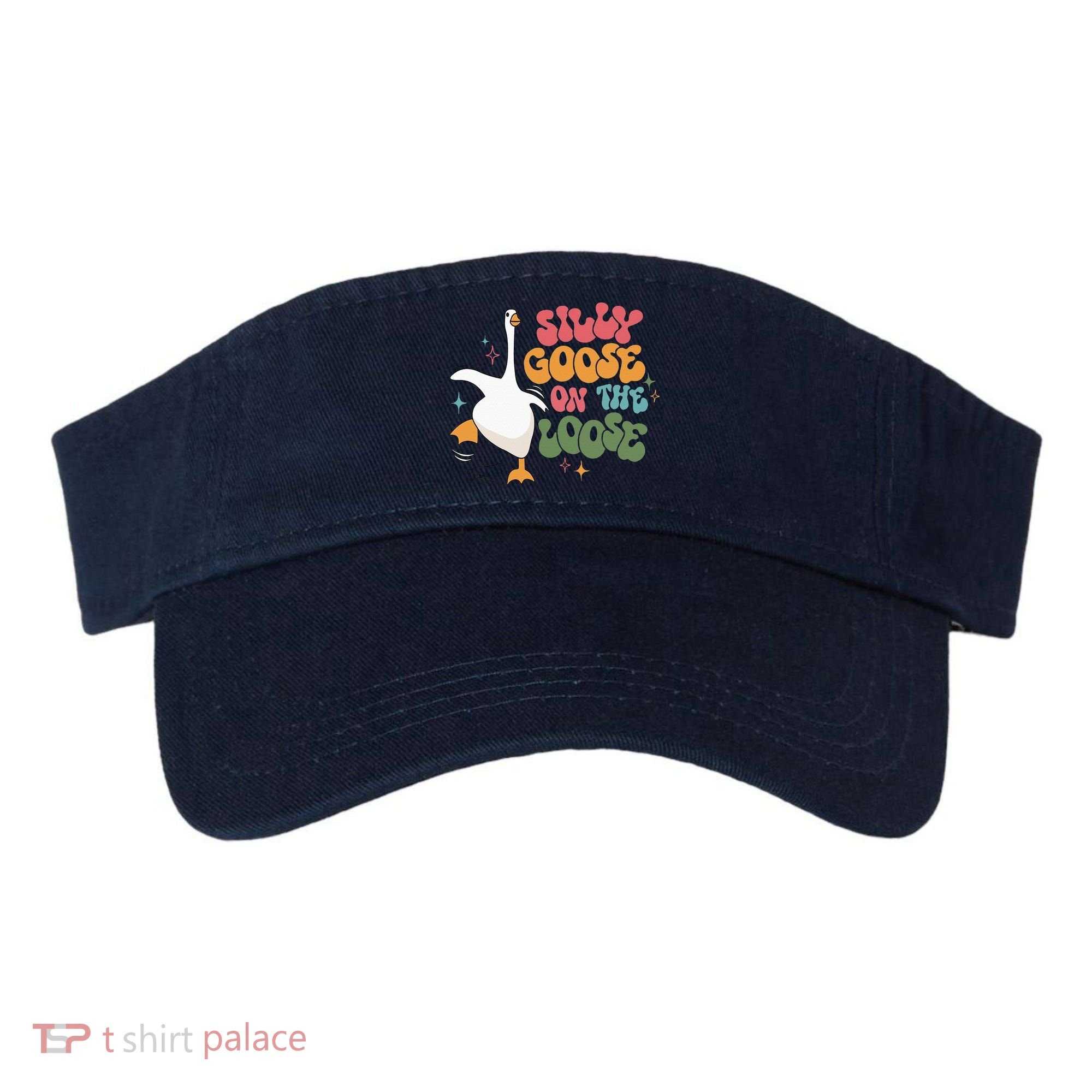Silly Goose On The Loose retro groovy silly goose club Visor