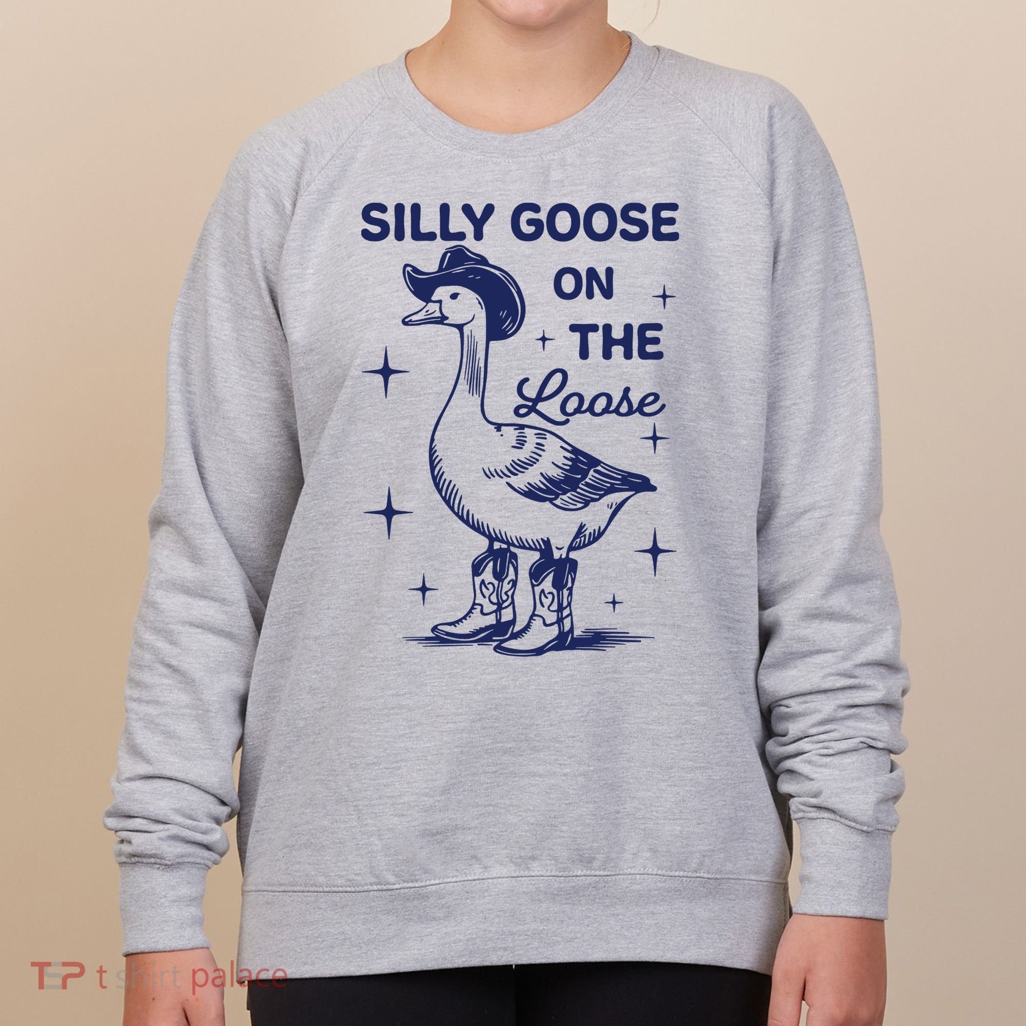 Silly Goose On The Loose Silly Goose Farm Women's Sweatshirt