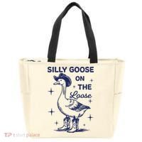 Silly Goose On The Loose Silly Goose Farm Tote Bag thumb 0