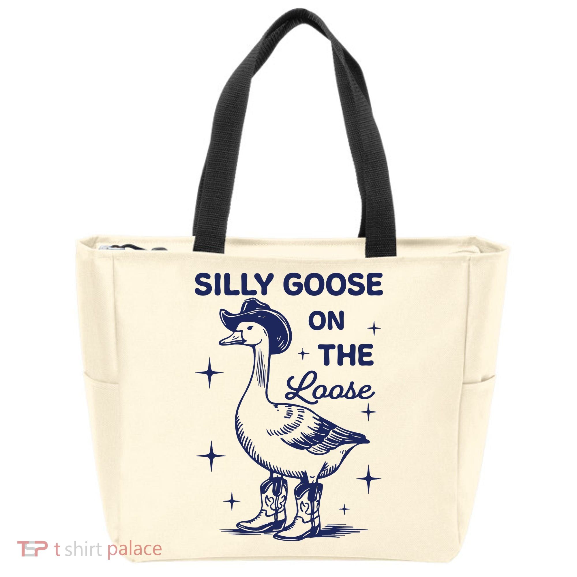 Silly Goose On The Loose Silly Goose Farm Tote Bag