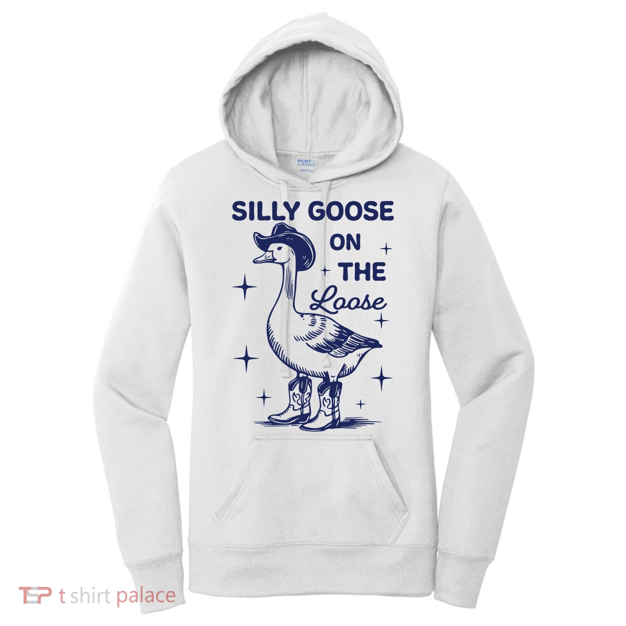 Silly Goose On The Loose Silly Goose Farm Women's Hoodie