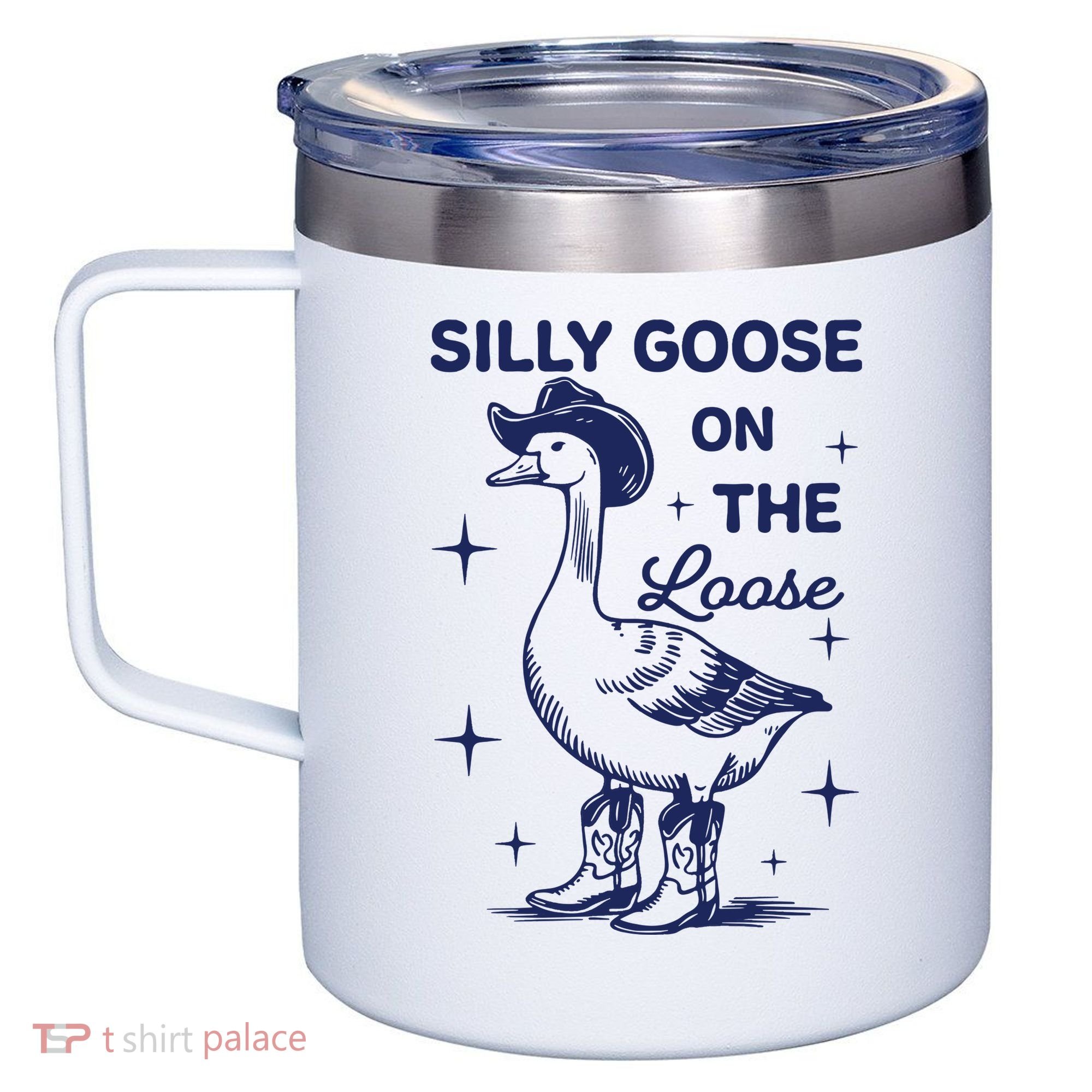 Silly Goose On The Loose Silly Goose Farm 12oz Stainless Steel Coffee Mug