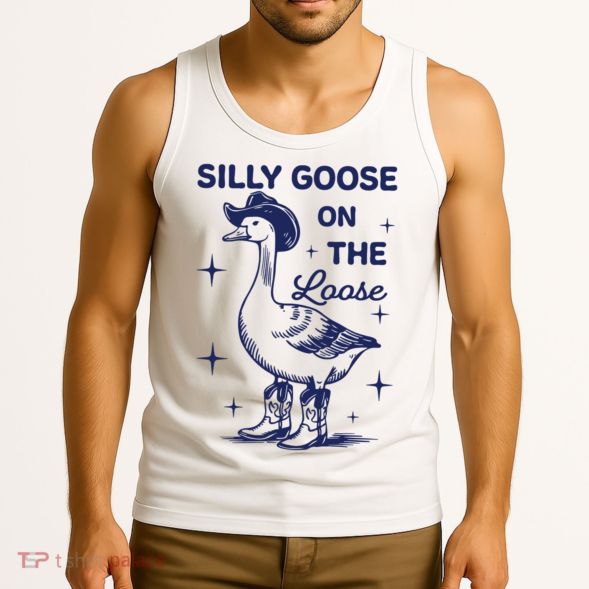 Silly Goose On The Loose Silly Goose Farm Tank Top