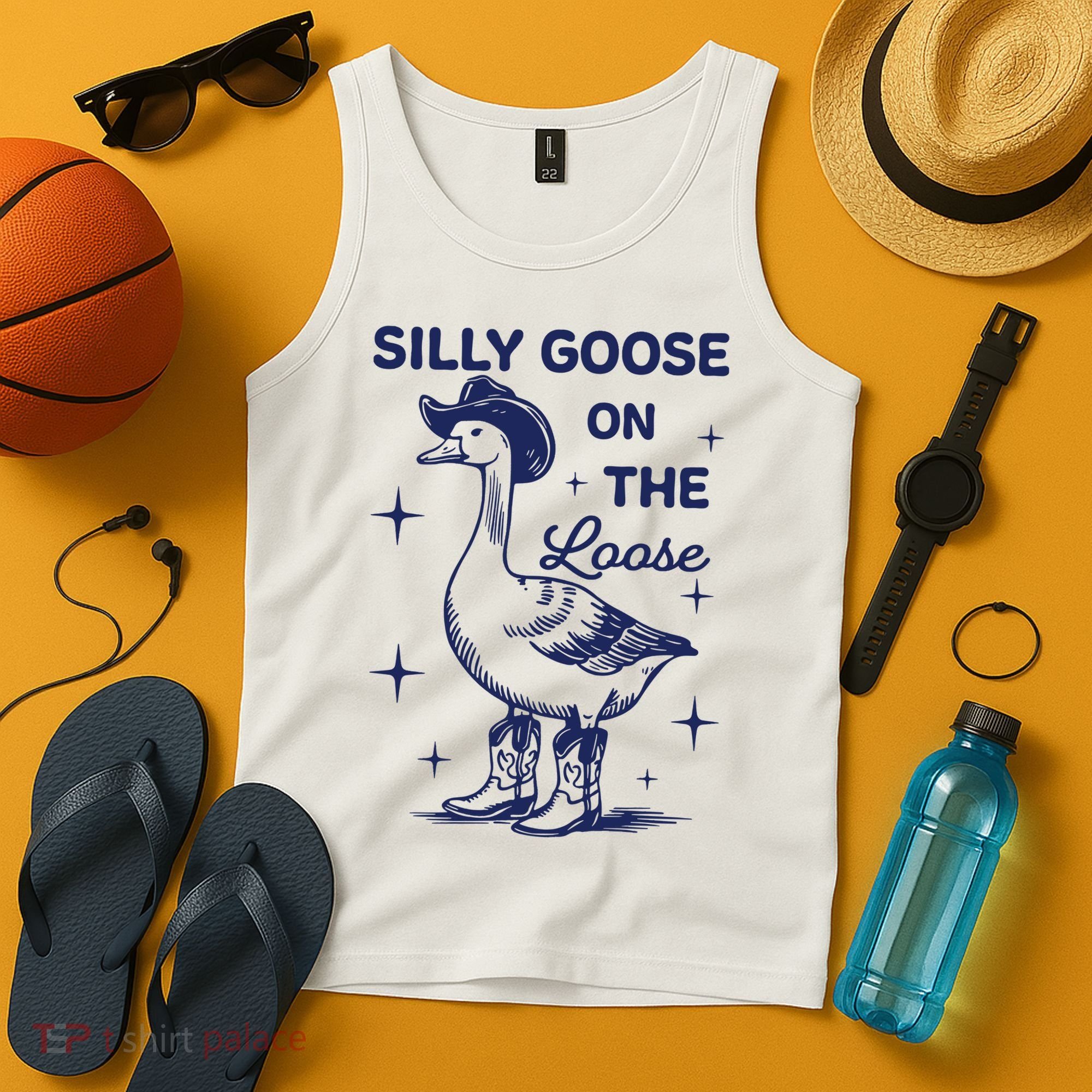 Silly Goose On The Loose Silly Goose Farm Tank Top